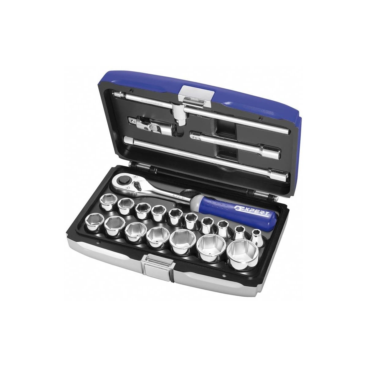 Coffret 22 pièces douilles &amp; cliquet Expert 0,5 pouce