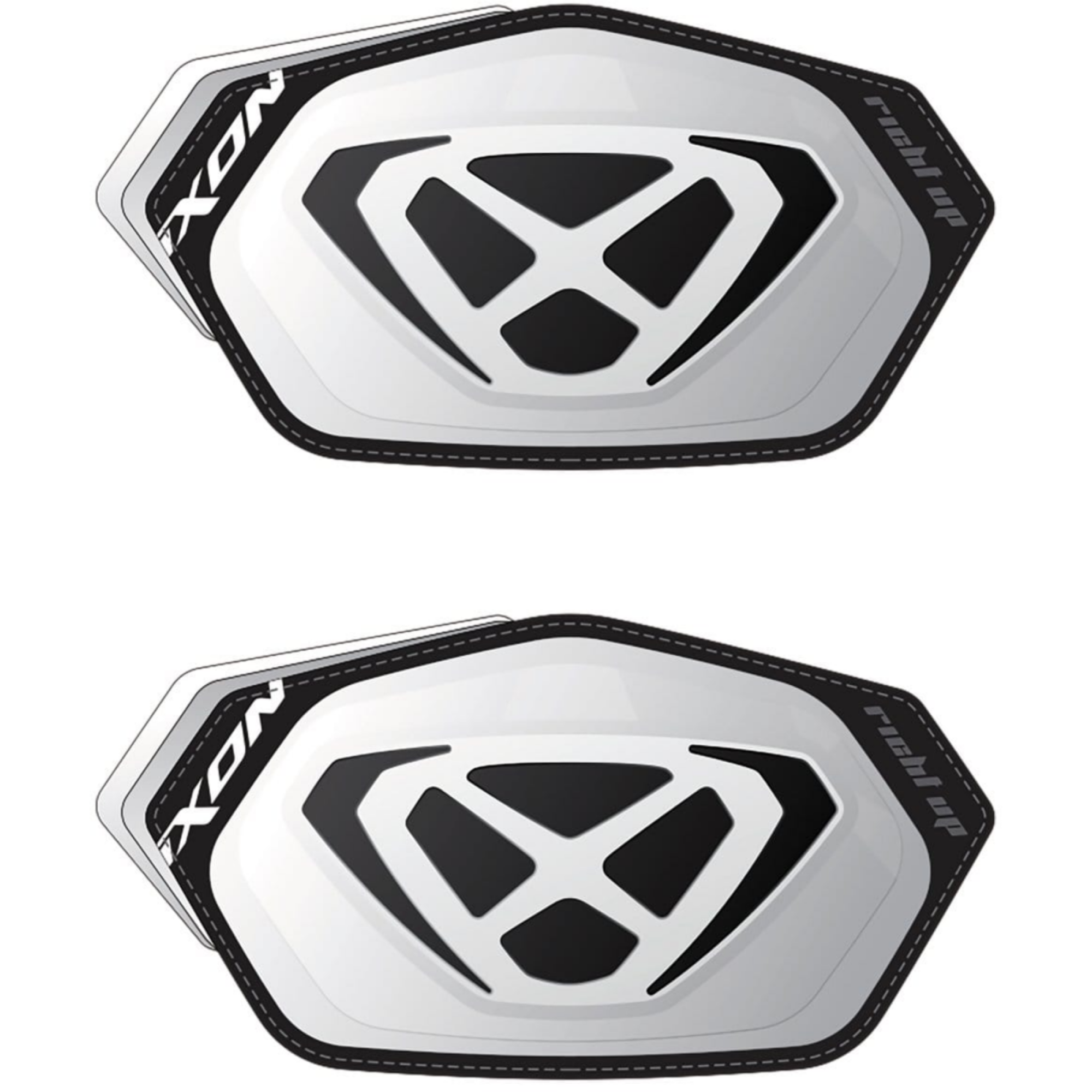 Sliders Genoux Ixon Race 2.0 Blanc Noir