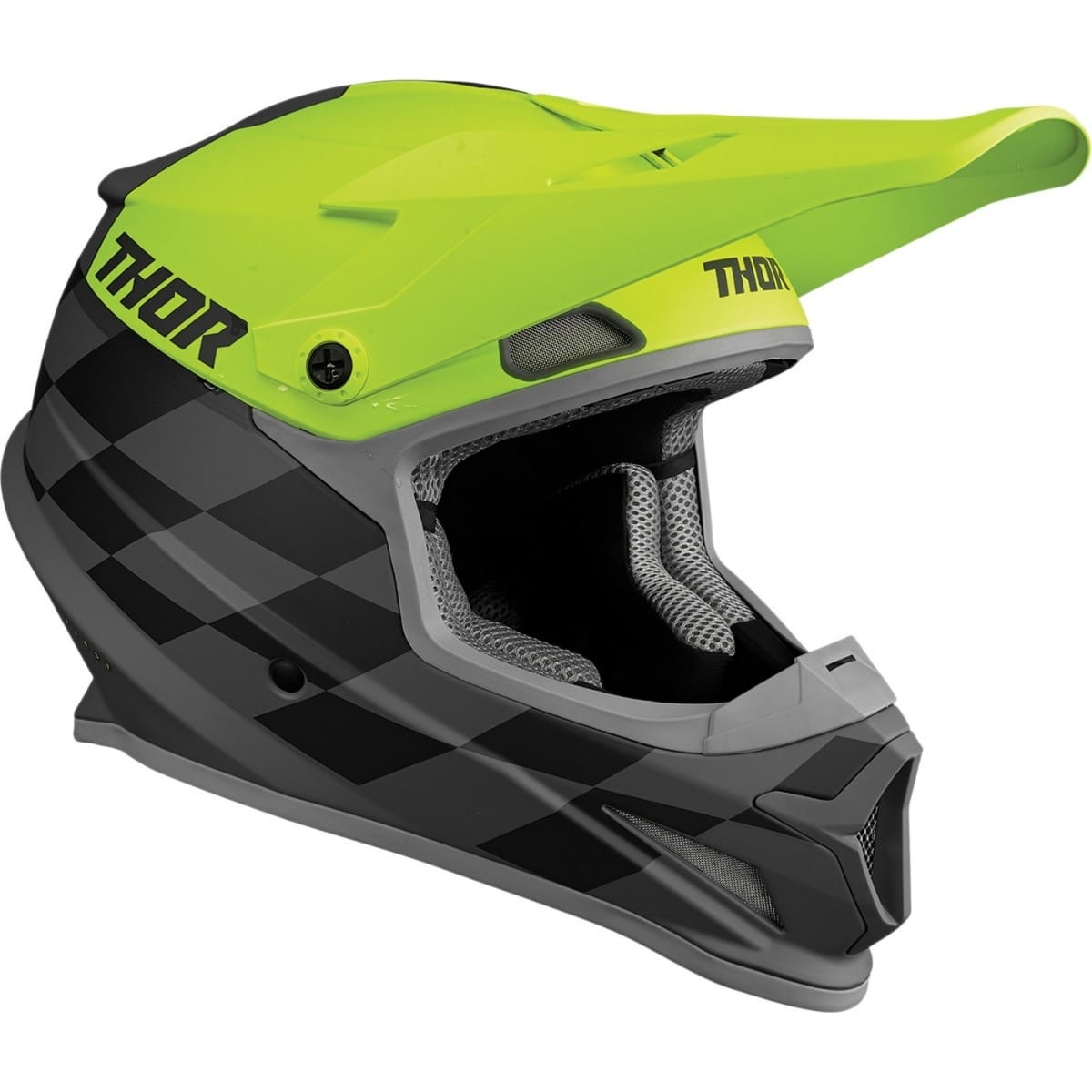 Casque Cross Thor Sector Birdrock Gris Acid / M