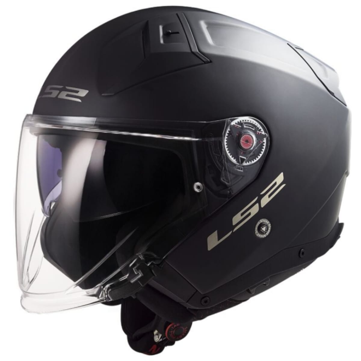 CASQUE LS2 INFINITY II OF603 SOLID + CARDO 4X L/NOIR MAT