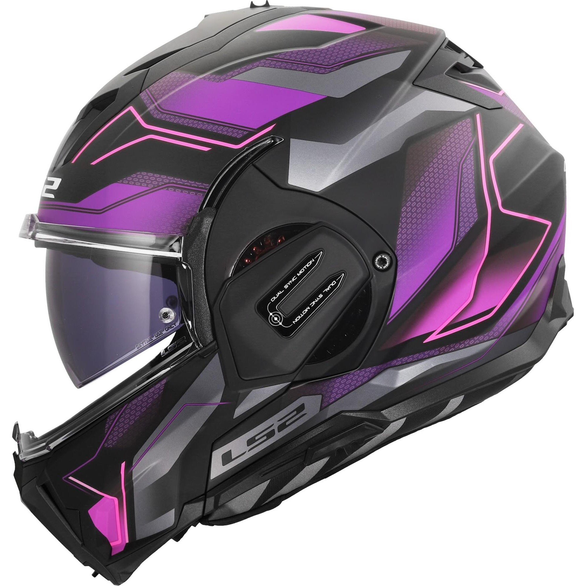Casque LS2 FF912 Valiant Gear Ervion Violet - 2XL