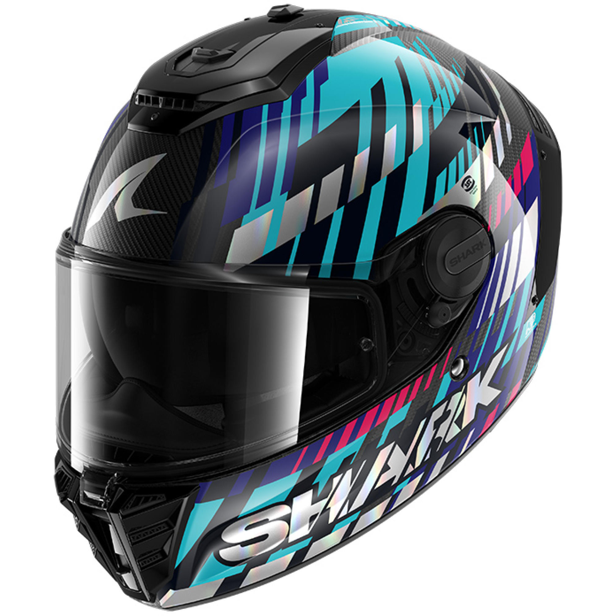 Casque Shark Spartan RS Carbon Vibetrack Carbone Vert Chrome - L