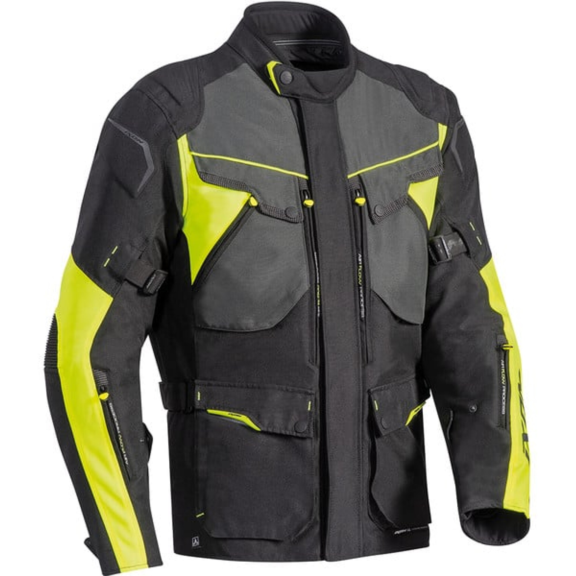 Veste Ixon Crosstour HP Noir Gris Jaune Vif - 2XL