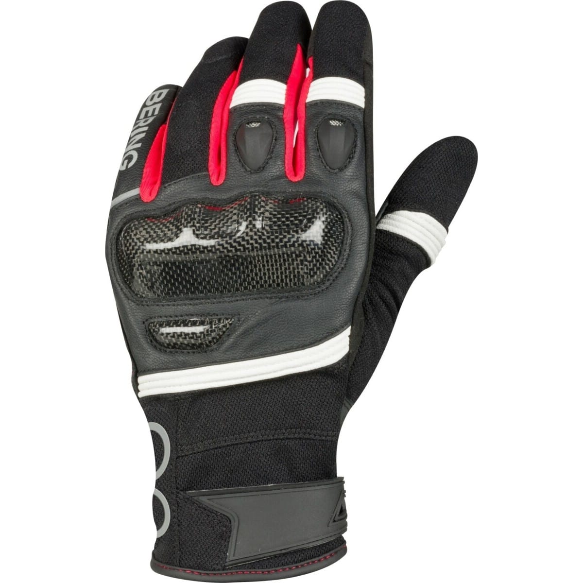 GANTS BERING RAID NOIR BLANC ROUGE / L