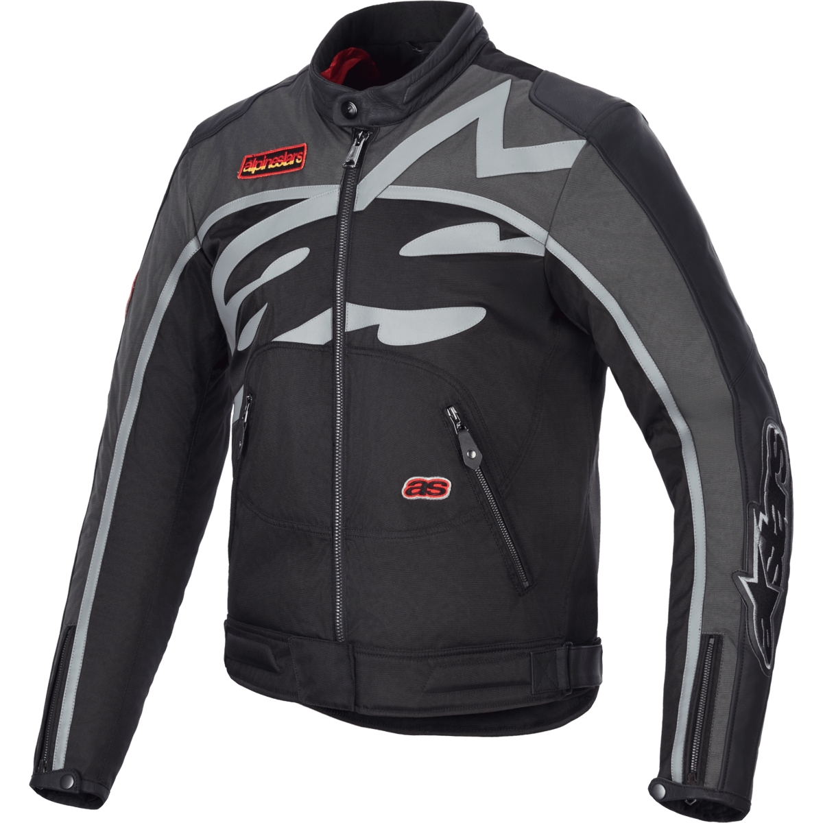 BLOUSON ALPINESTARS AXTON NOIR ANTHRACITE ROUGE TANGERINE / 2XL