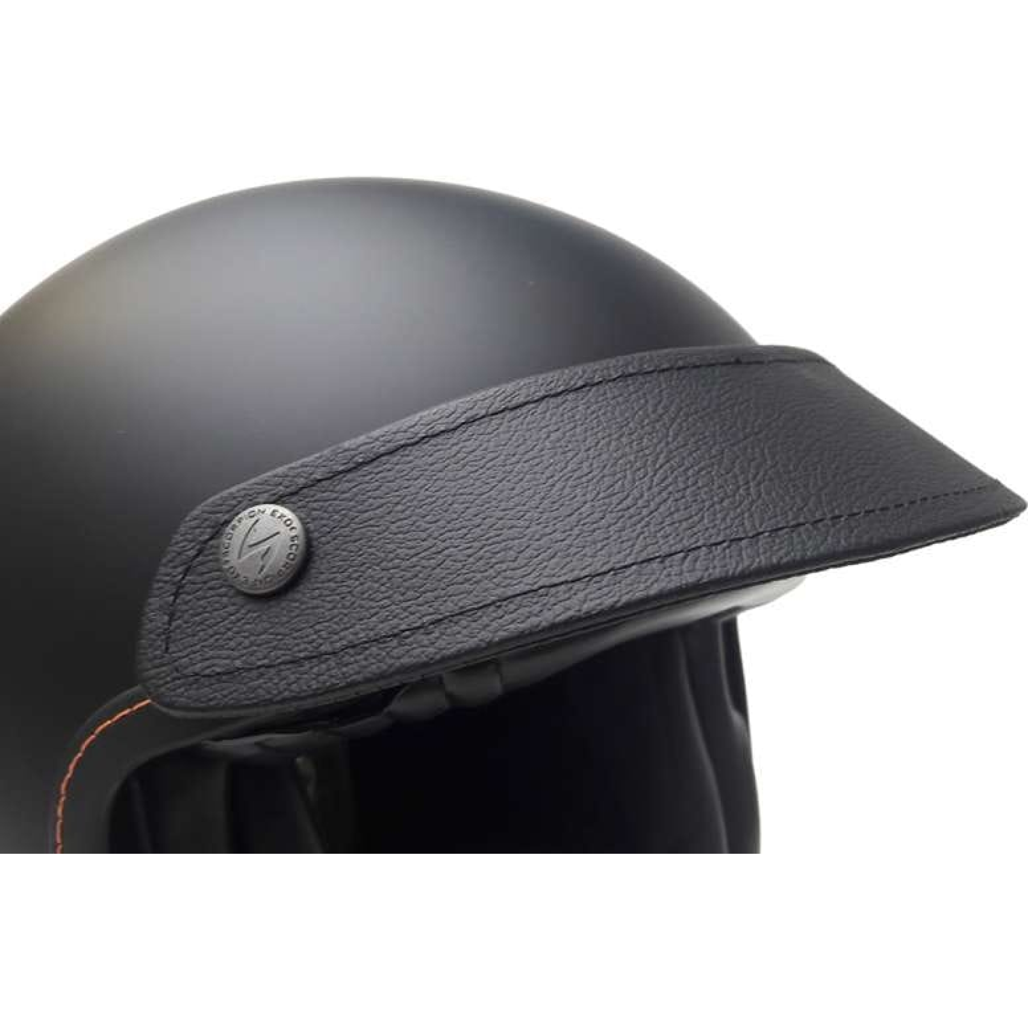 Casquette Scorpion 3 Pression Simili Cuir Noir