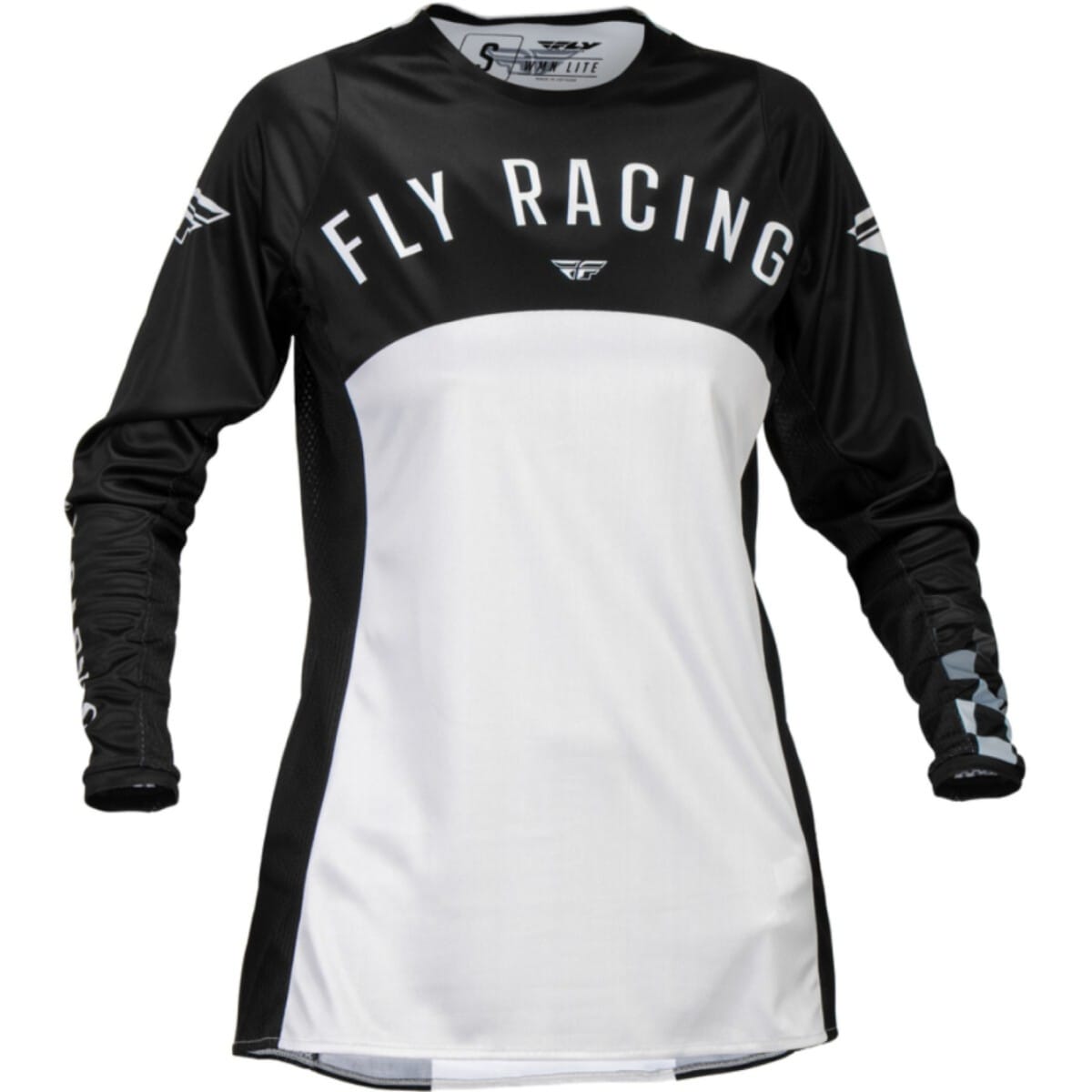 MAILLOT CROSS LADY FLY RACING LITE 24 NOIR GRIS CLAIR / 2XL