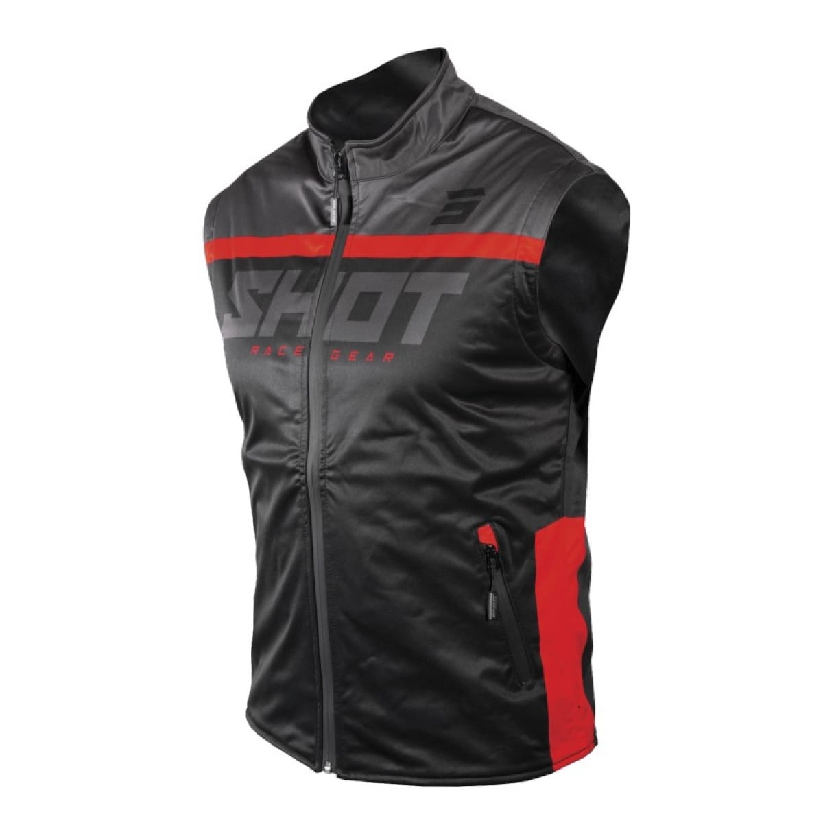 Gilet Shot Bodywarmer Lite 2-0 Noir Rouge / 2XL