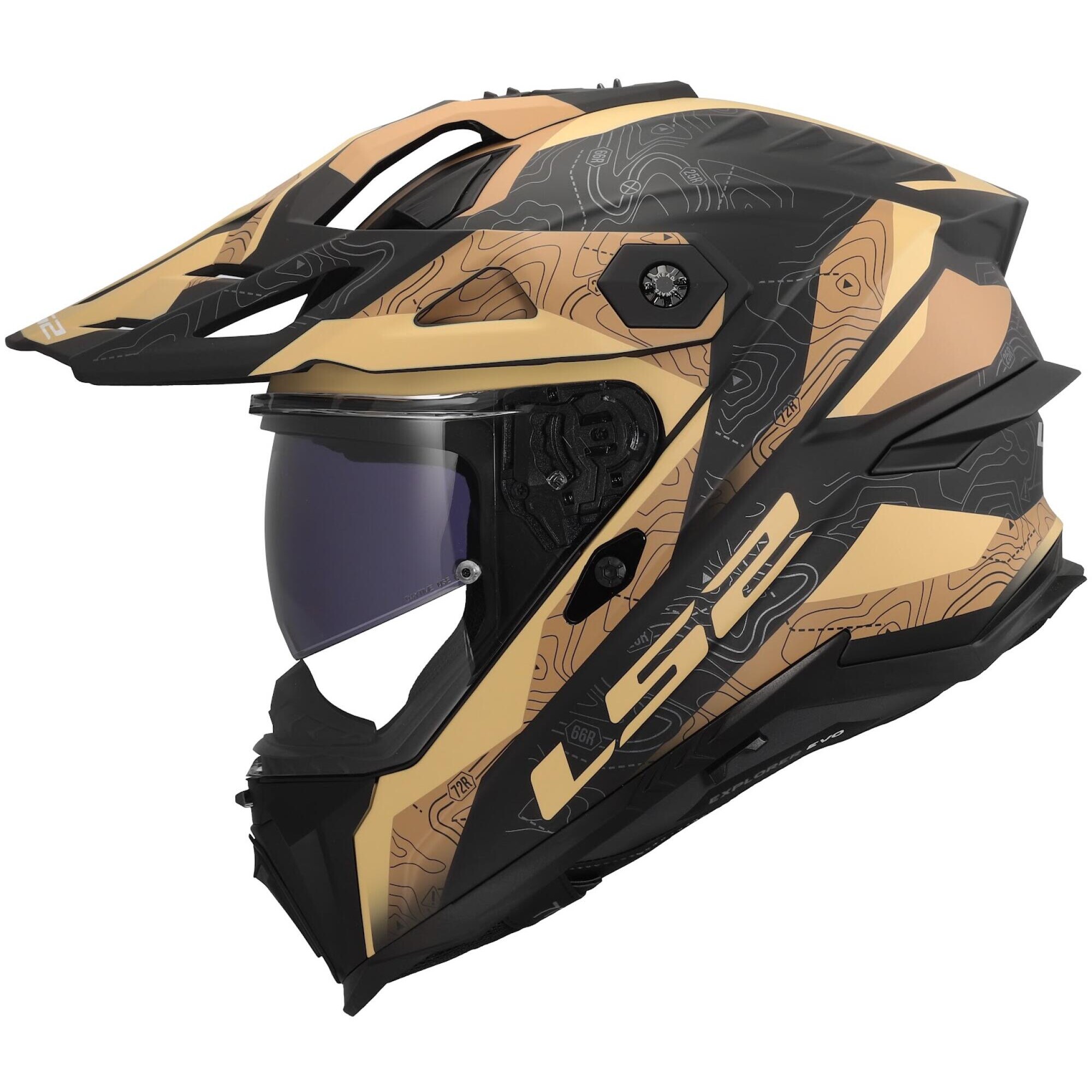 Casque LS2 MX707 Explorer Evo Nivra Sable - 2XL