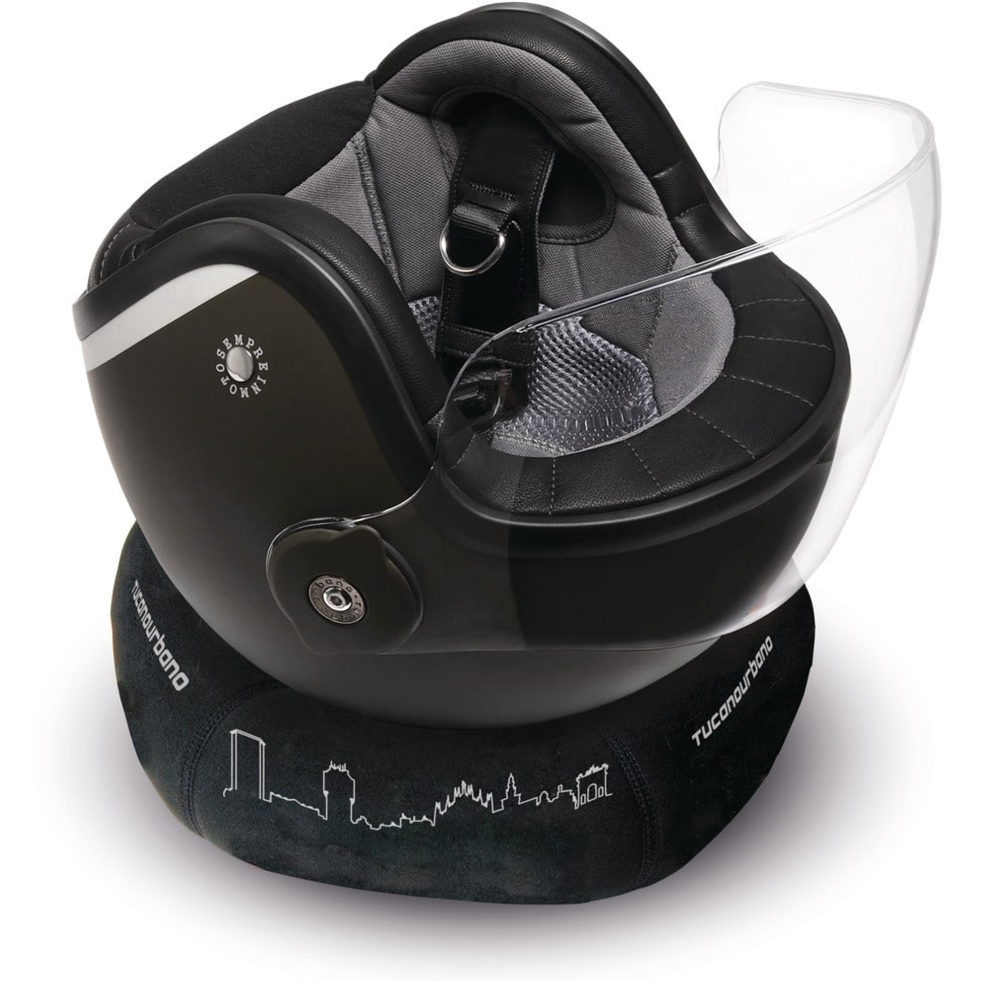 Support De Casque Tucano Urbano Atollo Skyline Noir