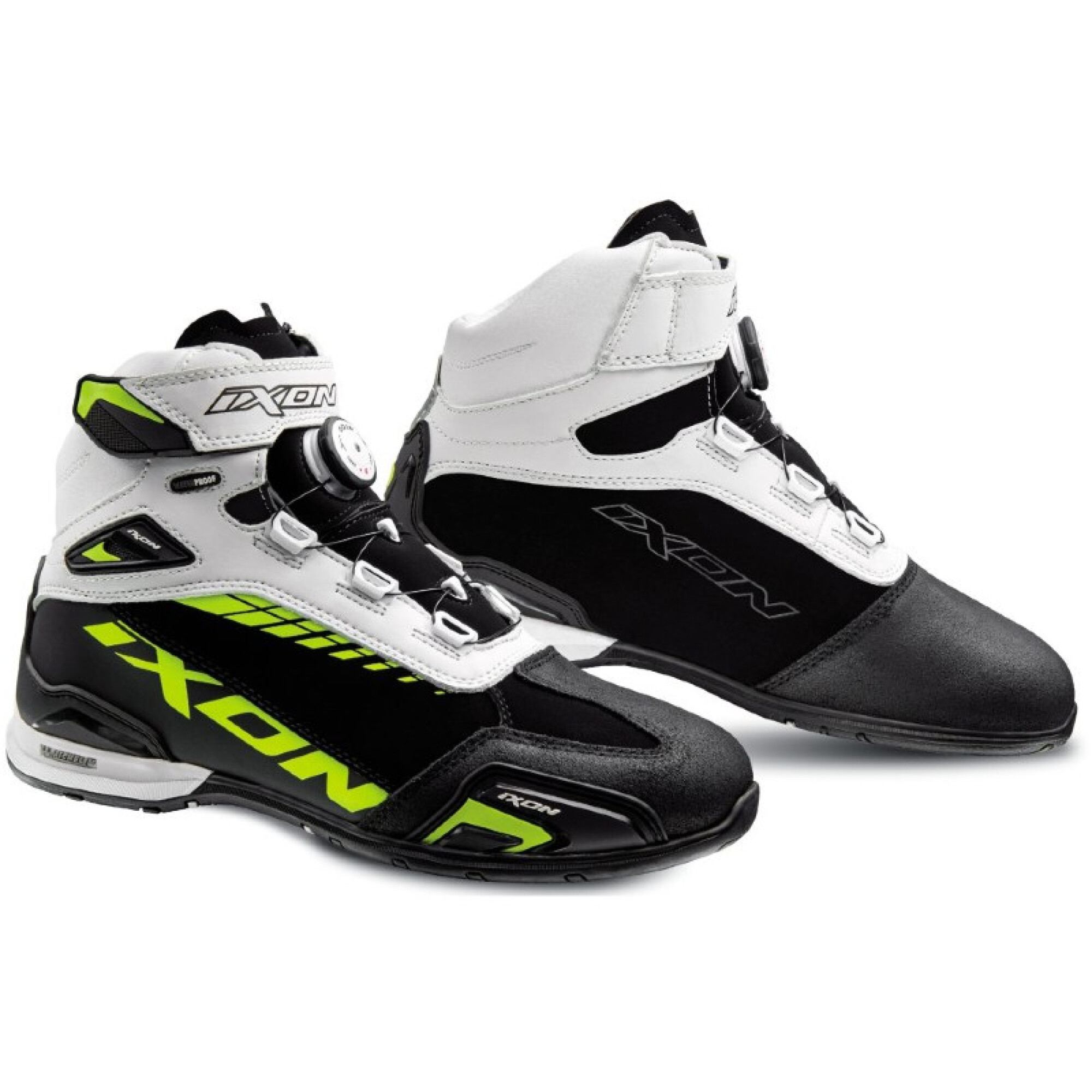 Baskets Ixon Bull Waterproof Noir Blanc Jaune Vif - 39