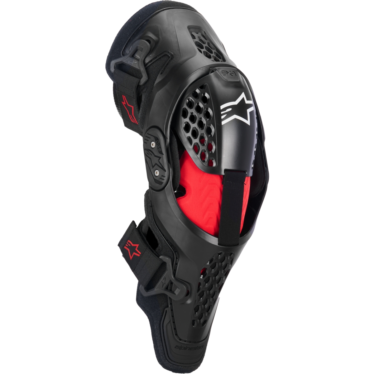 GENOUILLERES ALPINESTARS SX-1 PLASMA MX26 L-XL/NOIR ROUGE GRIS 1498