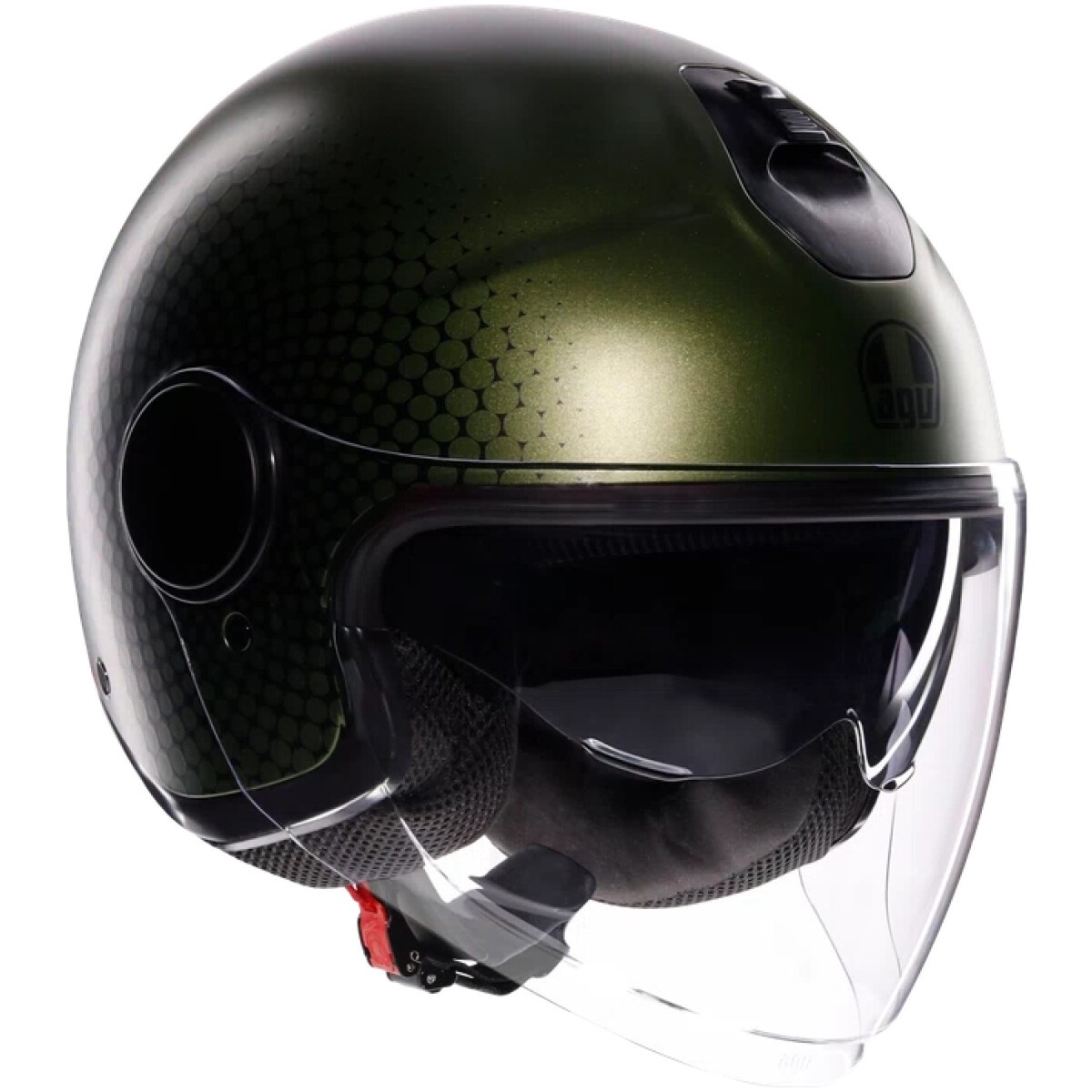 CASQUE AGV ETERES ANDORA VERT NOIR MAT / M