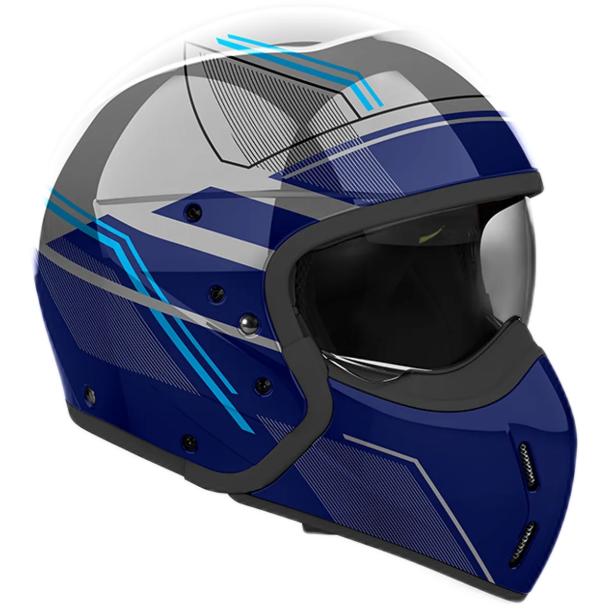 Casque Airoh J 110 Slim Bleu Brillant