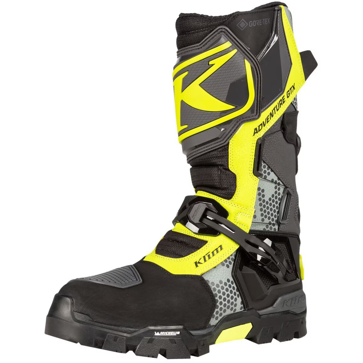 BOTTES KLIM ADVENTURE GTX ASPHALTE HAUTE VISIBILITÉ / 40