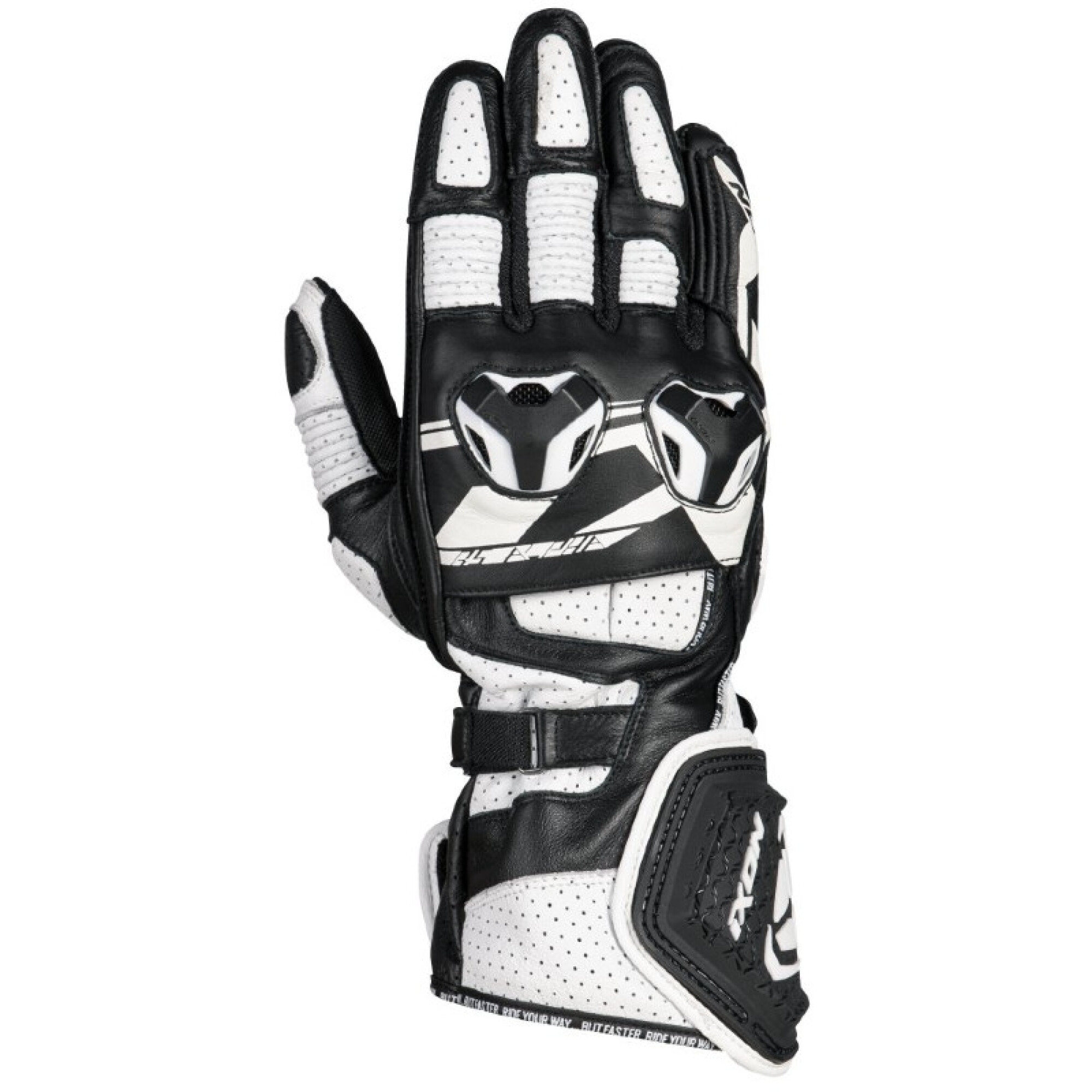 Gants Ixon RS Alpha Noir Blanc - 2XL
