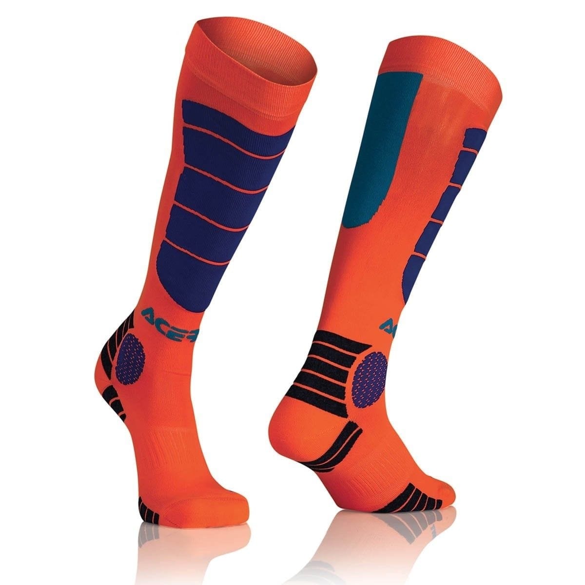 CHAUSSETTES ACERBIS MX IMPACT L-XL/ORANGE BLEU