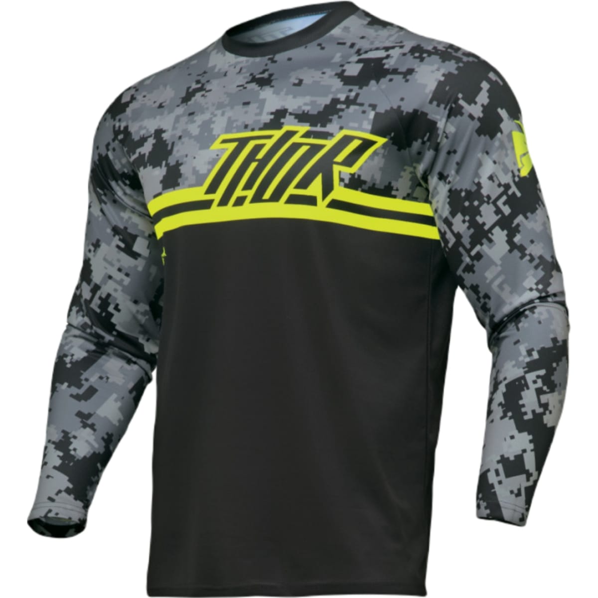 MAILLOT CROSS THOR SECTOR DIGI NOIR CAMOUFLAGE / L