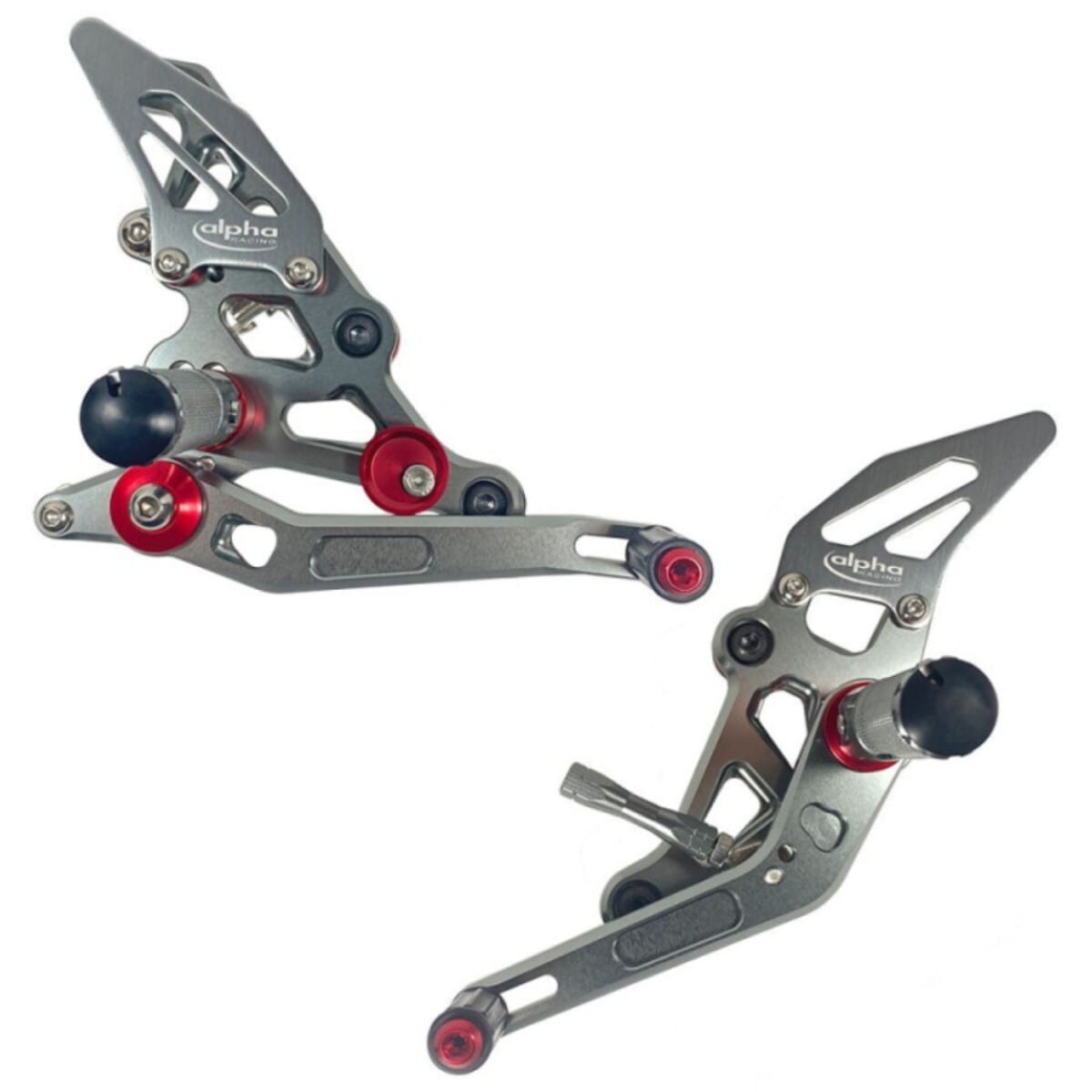 COMMANDES RECULÉES COMPLÈTES ALPHA TECHNIK TITANE YAMAHA MT07 - MT07 - XSR700 AVECABE