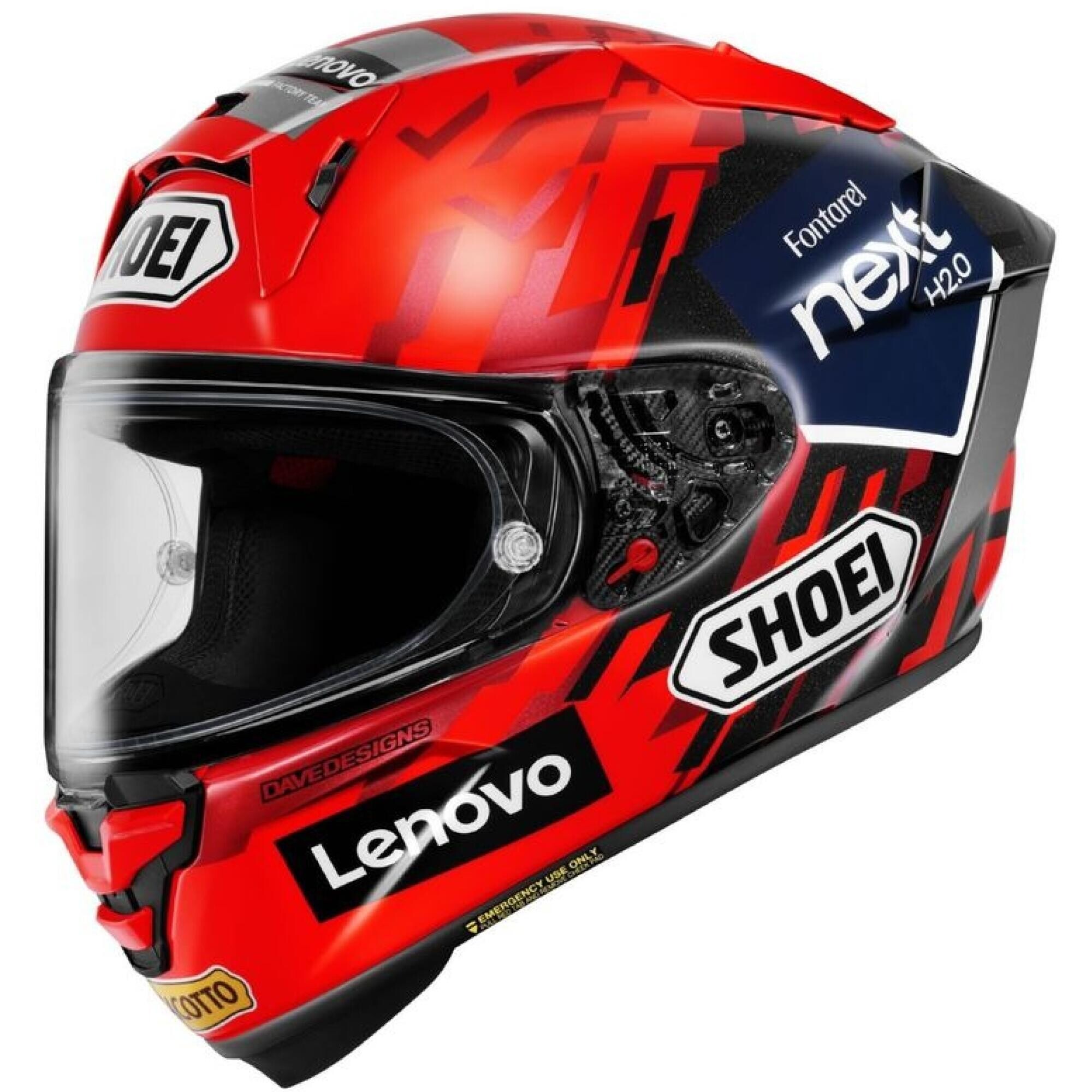Casque Shoei X-SPR Pro Marquez 9 FR TC-10 Rouge Noir - L