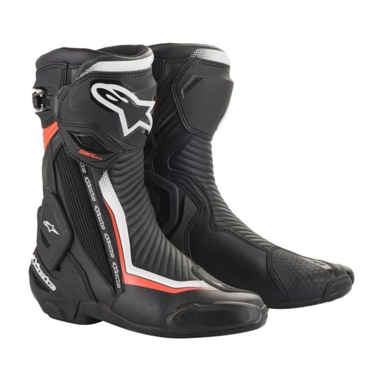 Bottes Alpinestars SMX Plus V2 Noir Blanc Rouge Fluo / 38