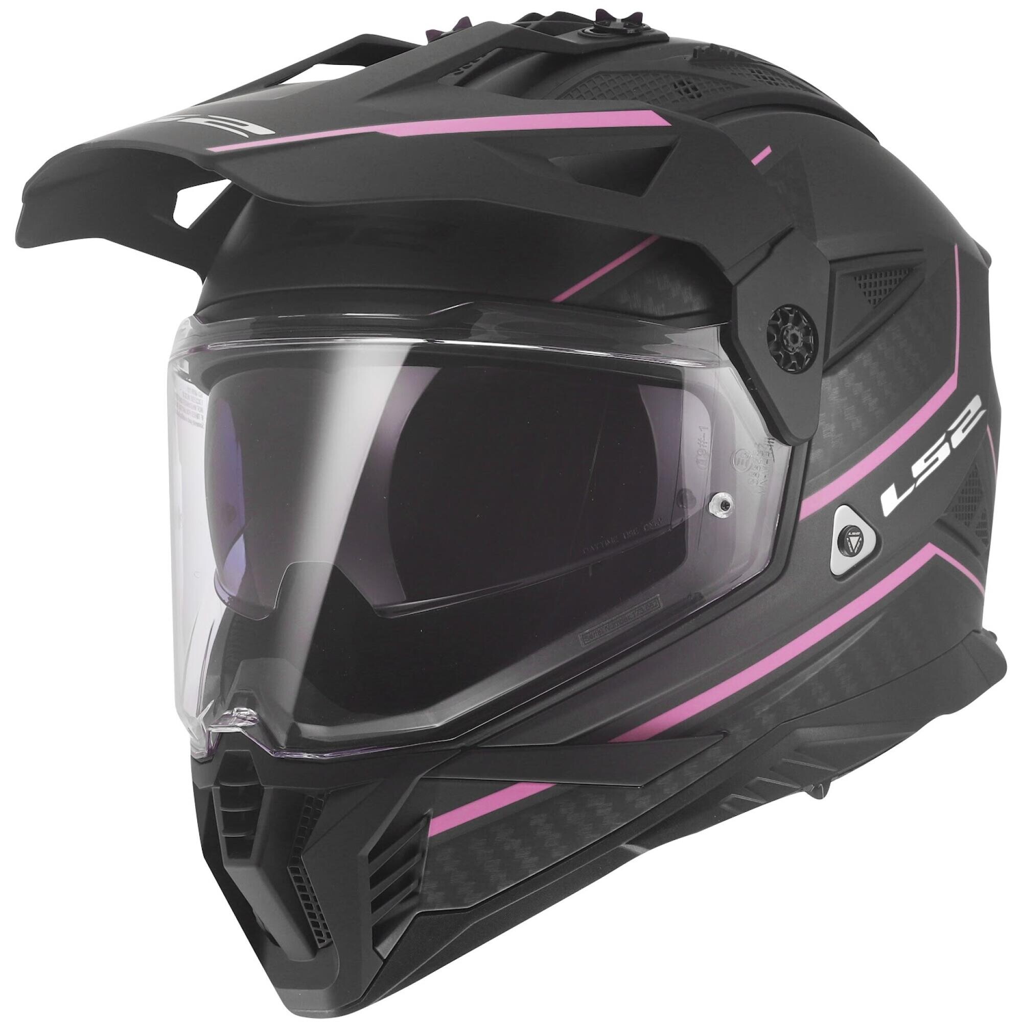 Casque LS2 MX702 Pioneer II Atron Gris Rose - 2XL