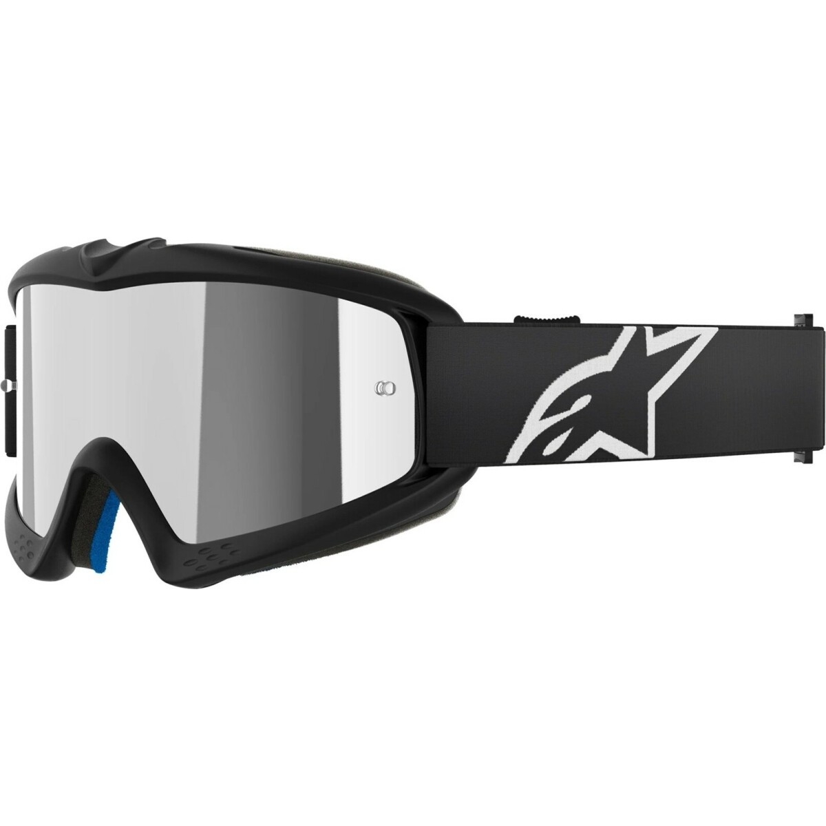 MASQUE CROSS ENFANT ALPINESTARS VISION YOUTH CORP MIROIR NOIR ARGENT