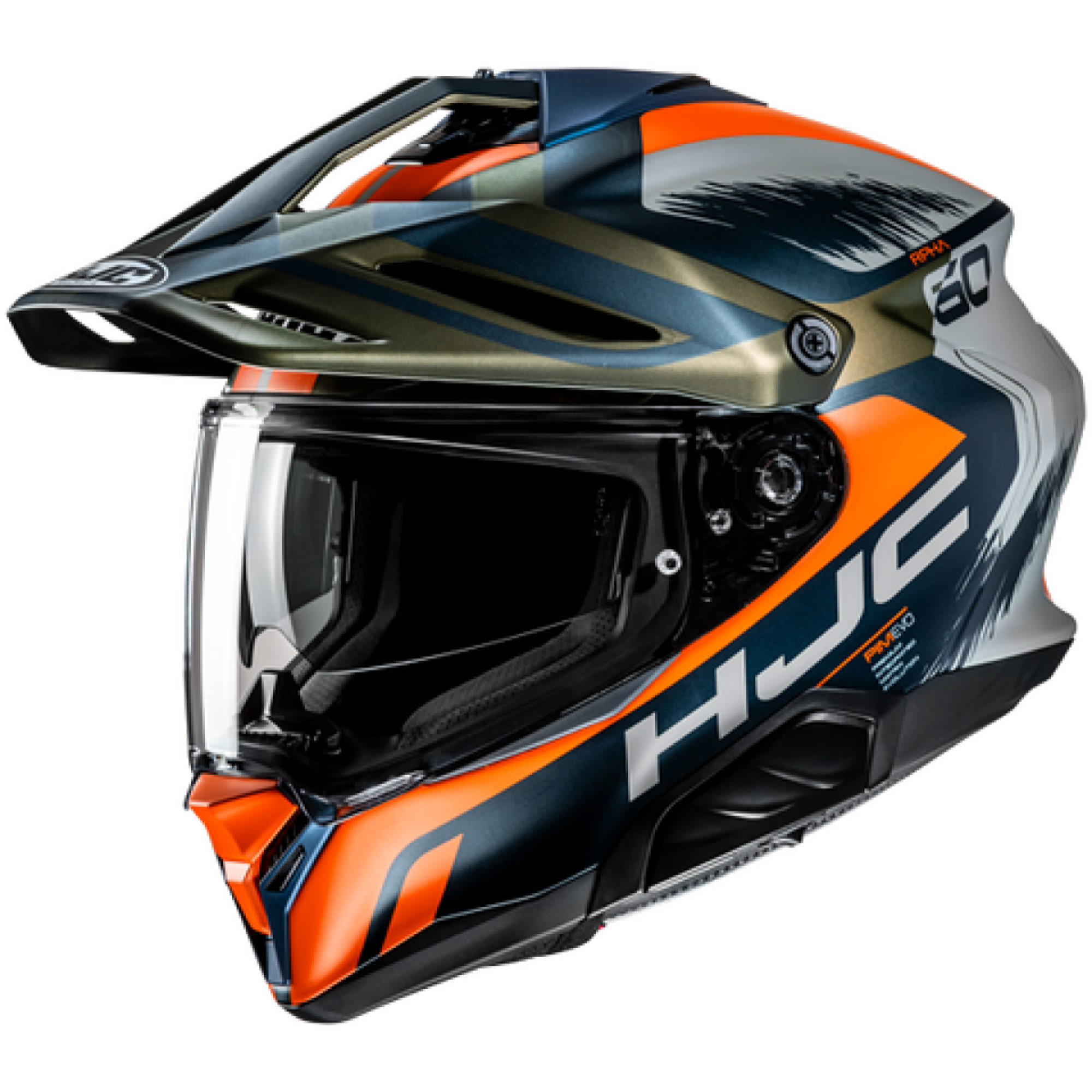 Casque HJC RPHA 60 Quid Orange Gris Or - L