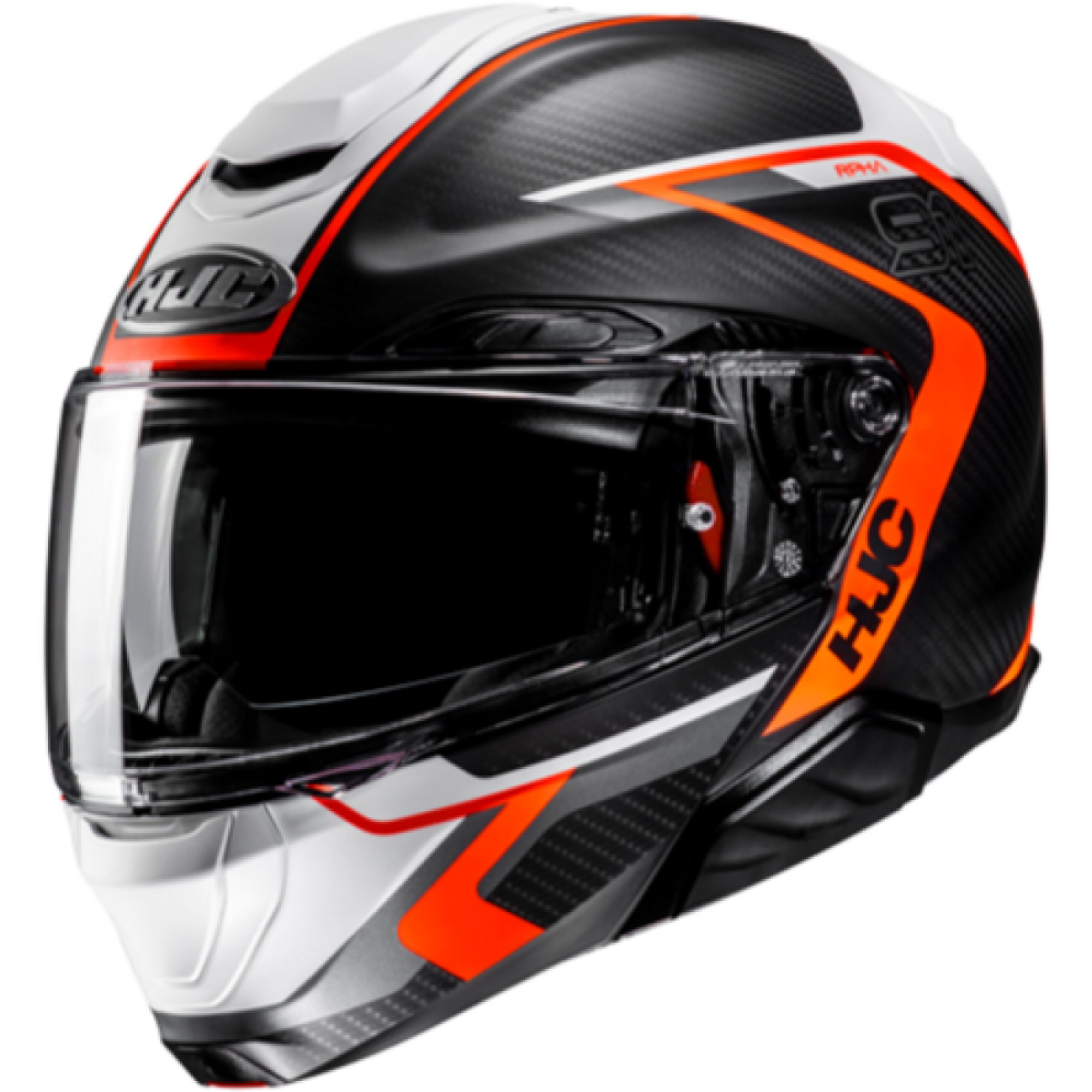 Casque HJC RPHA91 Carbon Lagos Noir Orange - L