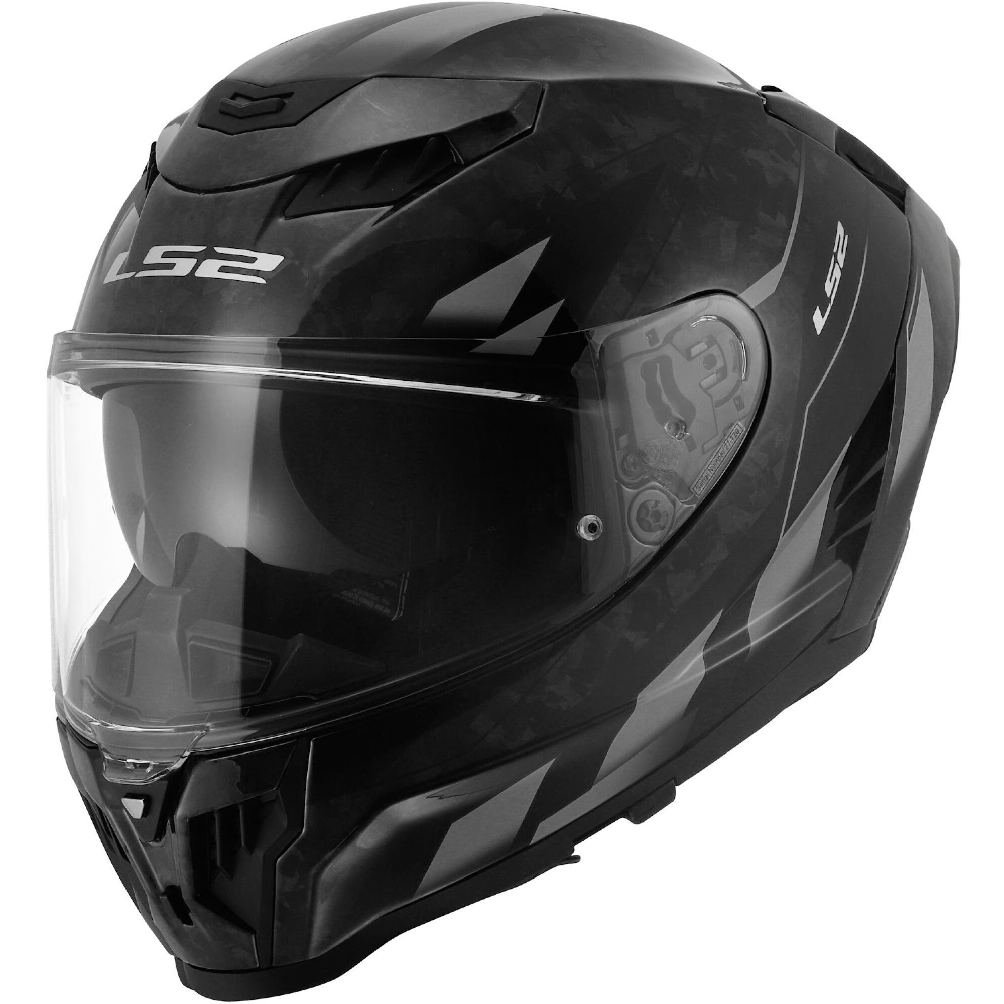 Casque LS2 FF807 Dragon Forged Carbon Orix Gris Or - 2XL
