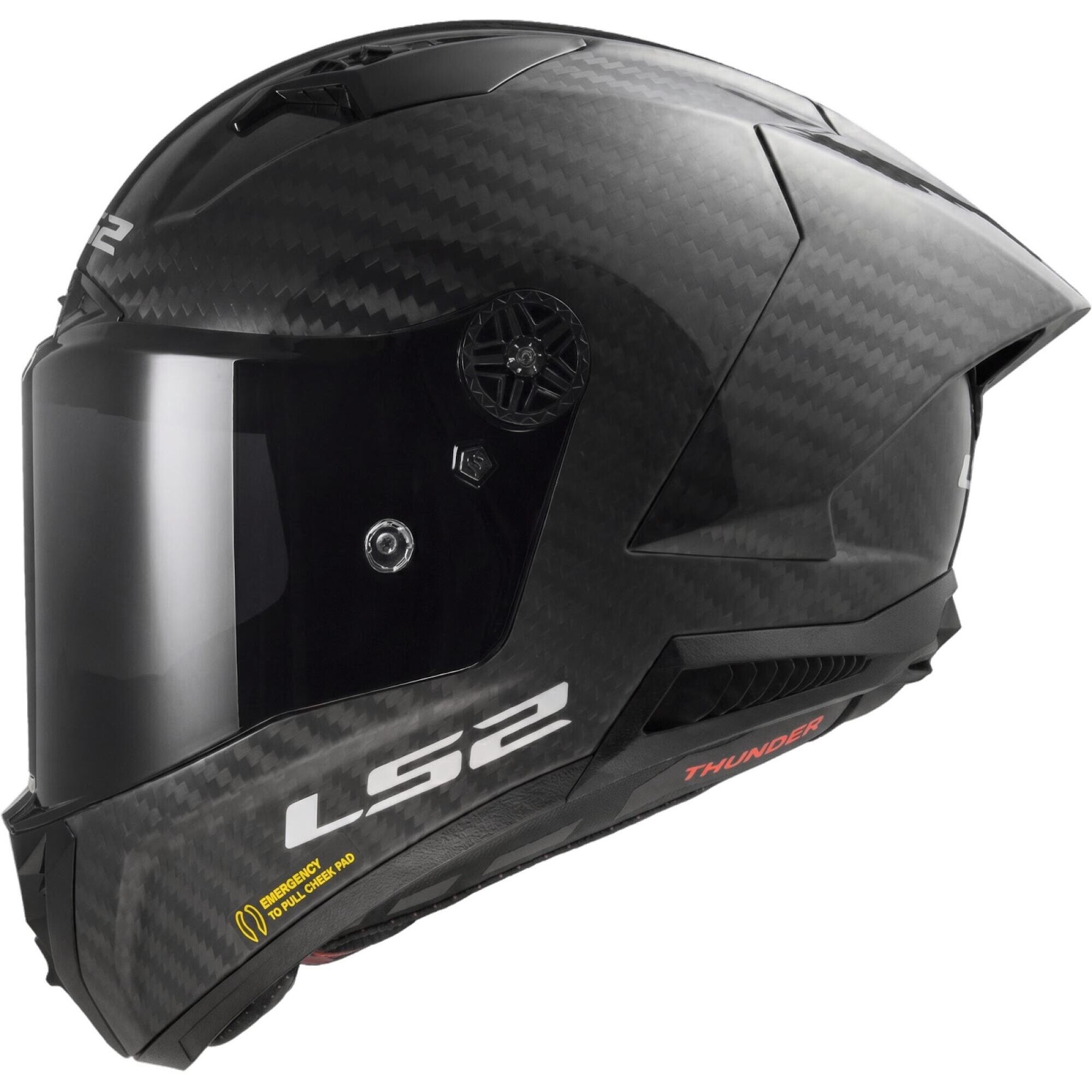 Casque LS2 FF805 Thunder GP Aero IRID Dynamic Clear Carbon Brillant - L