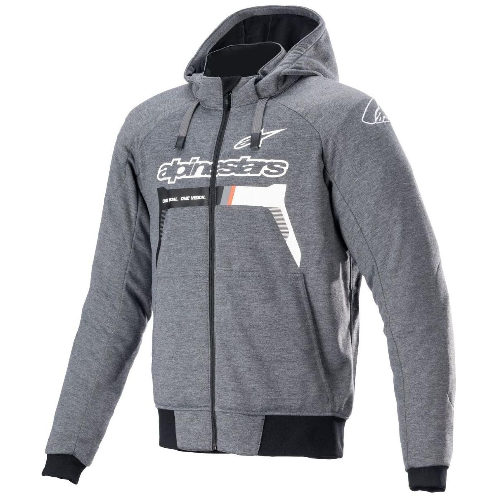 Sweat Alpinestars Chrome Ignition Gris Blanc - 2XL