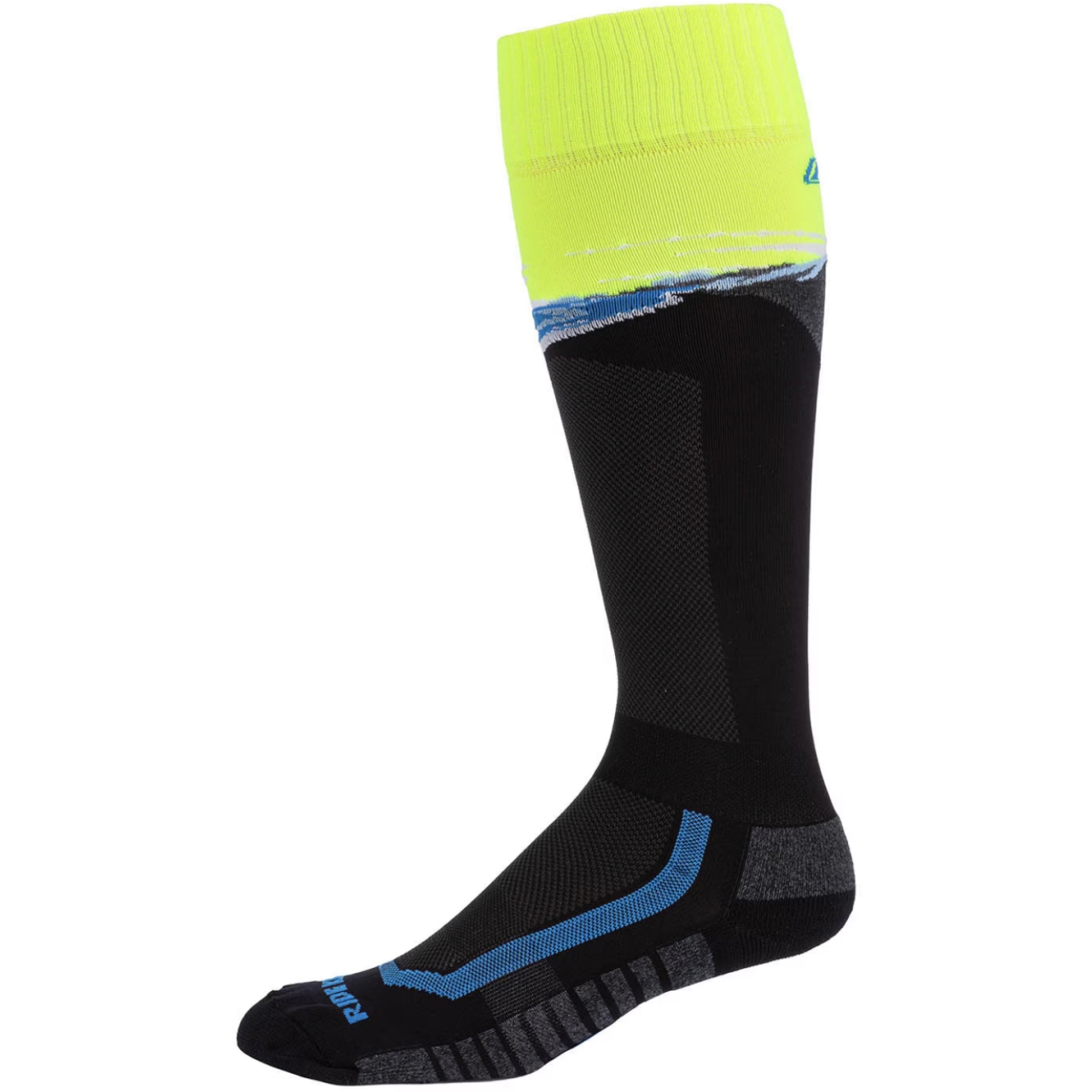 CHAUSSETTES CROSS AGGRESSOR VENTED NOIR HAUTE VISIBILITÉ / M