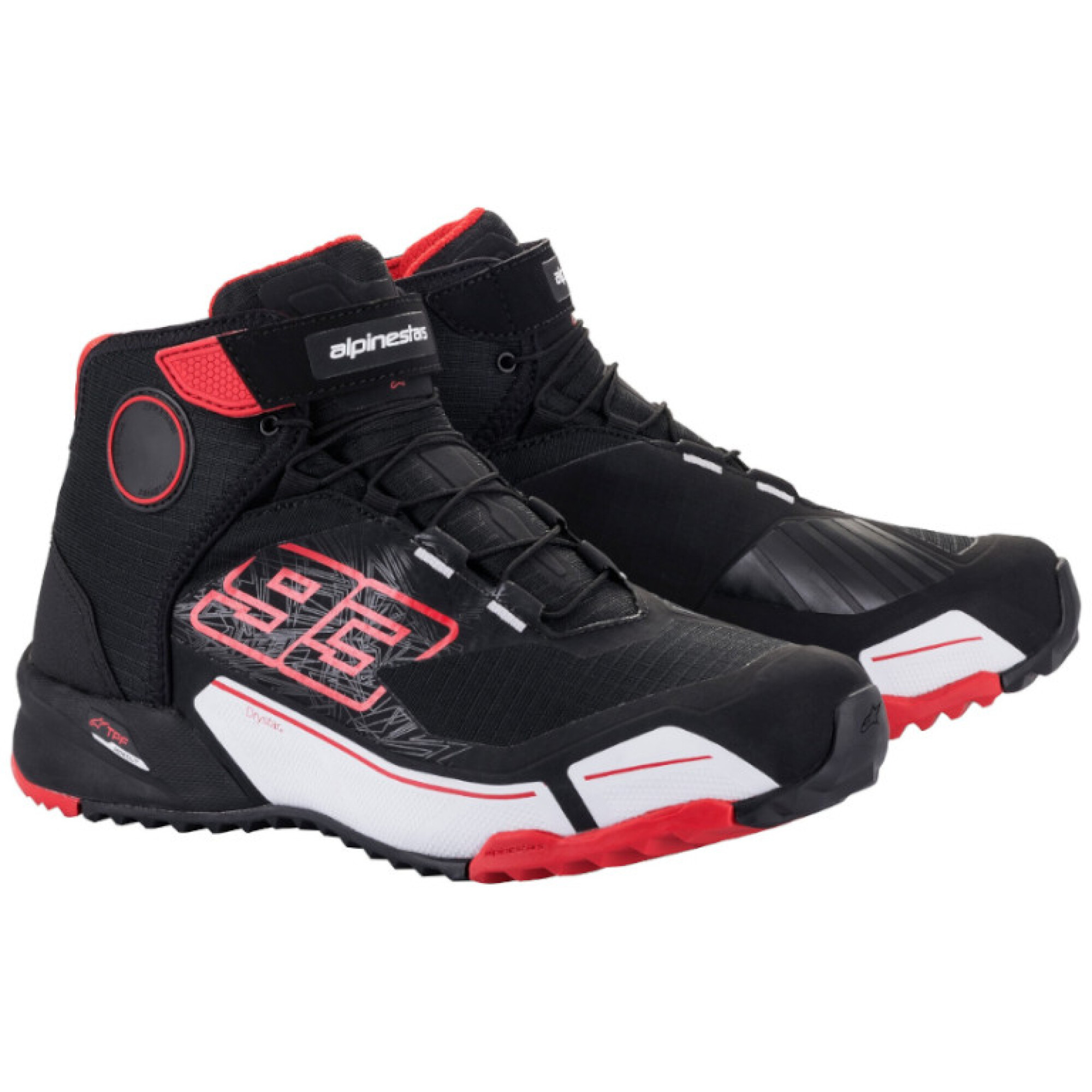 Baskets Alpinestars MM93 CR-X Drystar Riding Noir Rouge Blanc / 43
